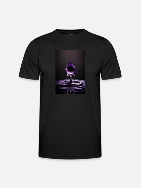 Drops purple 3 - Men's Functional T-Shirt - black