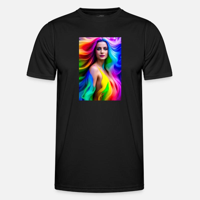 Neon Beauty 4 - Men's Functional T-Shirt - black