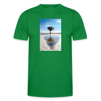 Leben - Männer Funktions-T-Shirt - Kelly Green - Vorne - AI Model Male 178 dark (178cm)