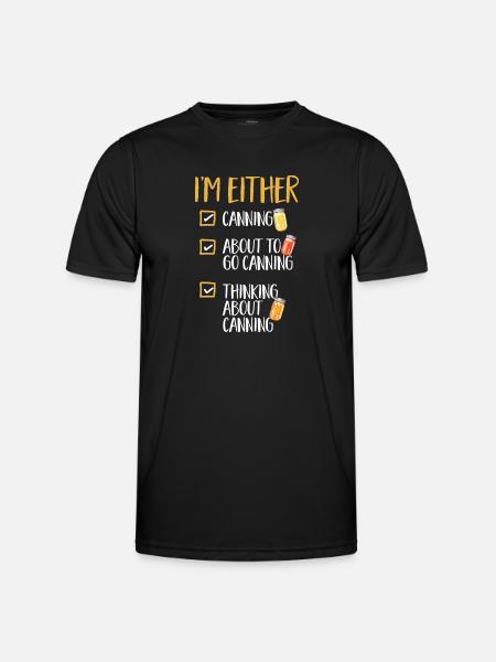 Einmachen Einkochen Lebensmitteln Konservieren - Männer Funktions-T-Shirt - Schwarz