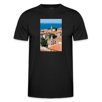Klosterkirche St. Franziskus Assisi - Männer Funktions-T-Shirt - Schwarz - Vorne - AI Model Male 178 dark (178cm)