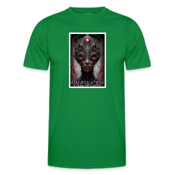 Manipulation Is The Dark Side Of Charism - Men's Functional T-Shirt - kelly green - Front - AI Model Male 178 dark (178cm)