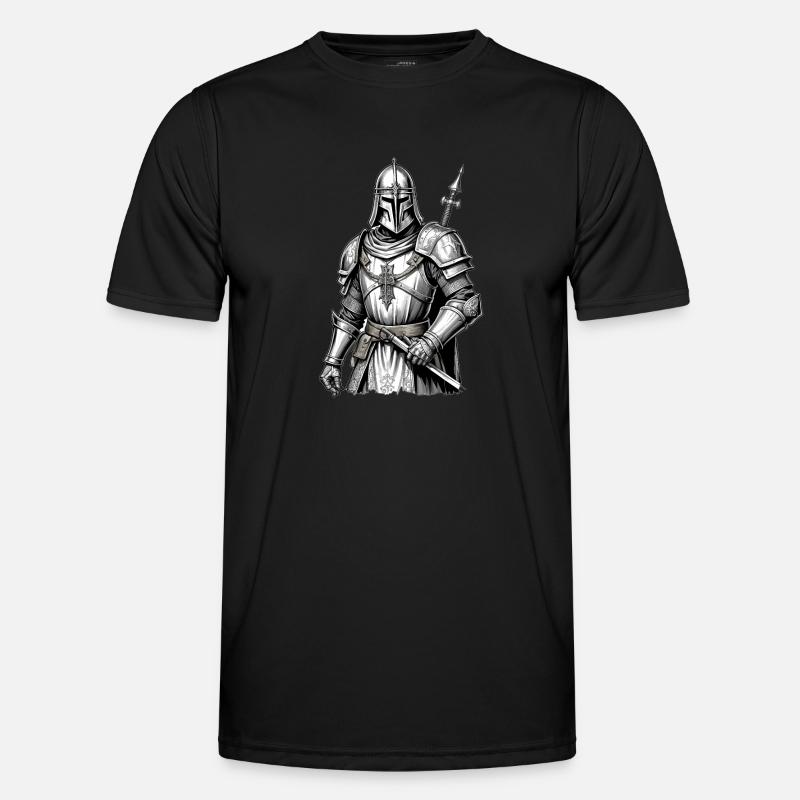Ritter, Tempelritter, Mittelalter Männer Funktions-T-Shirt