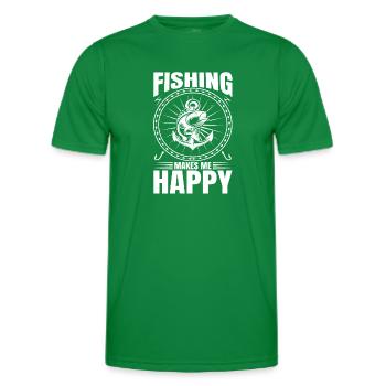 fisch, fisch, angeln, see, meer, angeln, fauna, exotisch - Männer Funktions-T-Shirt - Kelly Green - Vorne - AI Model Male 178 dark (178cm)