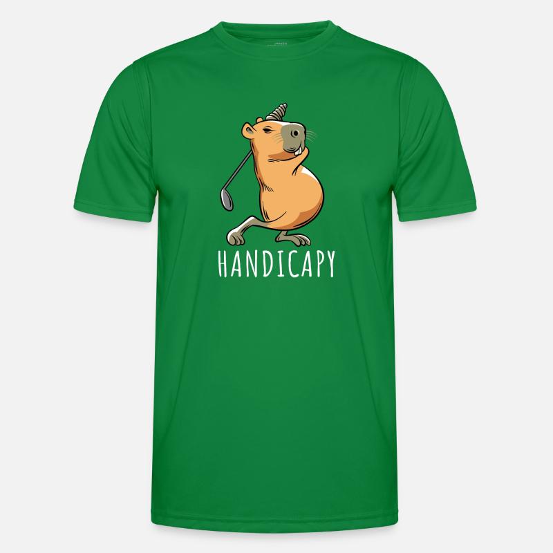 Capybara Golf Handicap - Handicapy Men's Functional T-Shirt