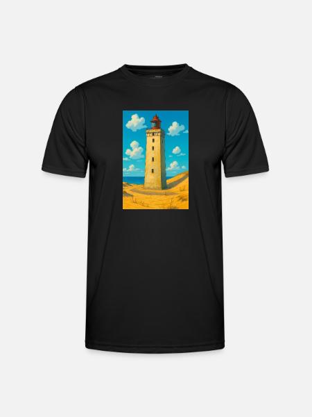 Rubjerg Knude Fyr - Men's Functional T-Shirt - black