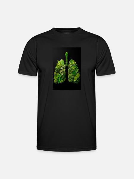 Green Lungs of Nature - Men's Functional T-Shirt - black