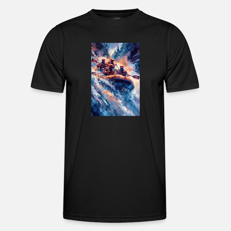 Team Rush Through Wild Rapids - Men's Functional T-Shirt - black