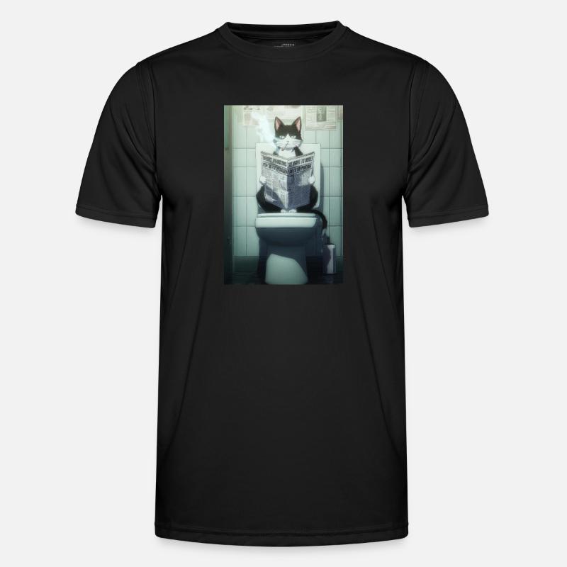 La routine matinale de Cool Cat T-shirt sport Homme