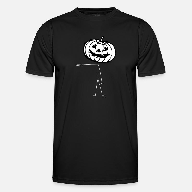 Citrouille Halloween T-shirt sport Homme