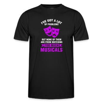 Theater Broadway-Musical Geschenk - Männer Funktions-T-Shirt - Schwarz - Vorne - AI Model Male 178 dark (178cm)