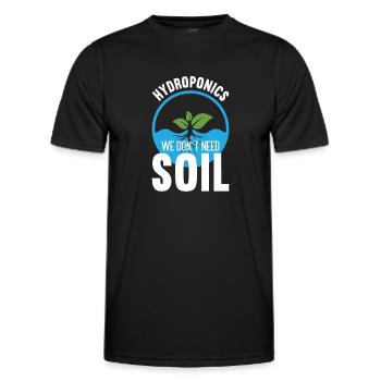 Hydroponik Indoor-Gartenbau - Männer Funktions-T-Shirt - Schwarz - Vorne - AI Model Male 178 dark (178cm)