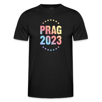 Prague 2023 - T-shirt sport Homme - noir - Devant - AI Model Male 178 dark (178cm)