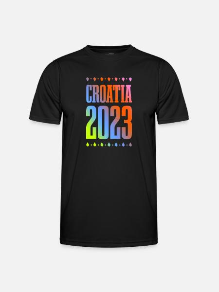 Croatia 2023 - Men's Functional T-Shirt - black