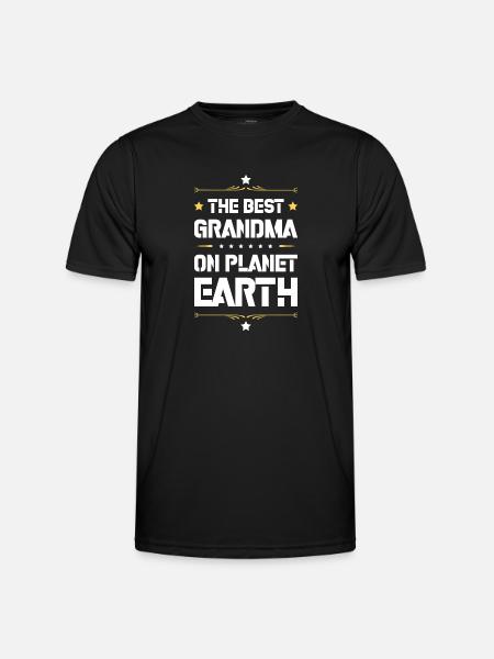Best Grandma Saying - Men's Functional T-Shirt - black