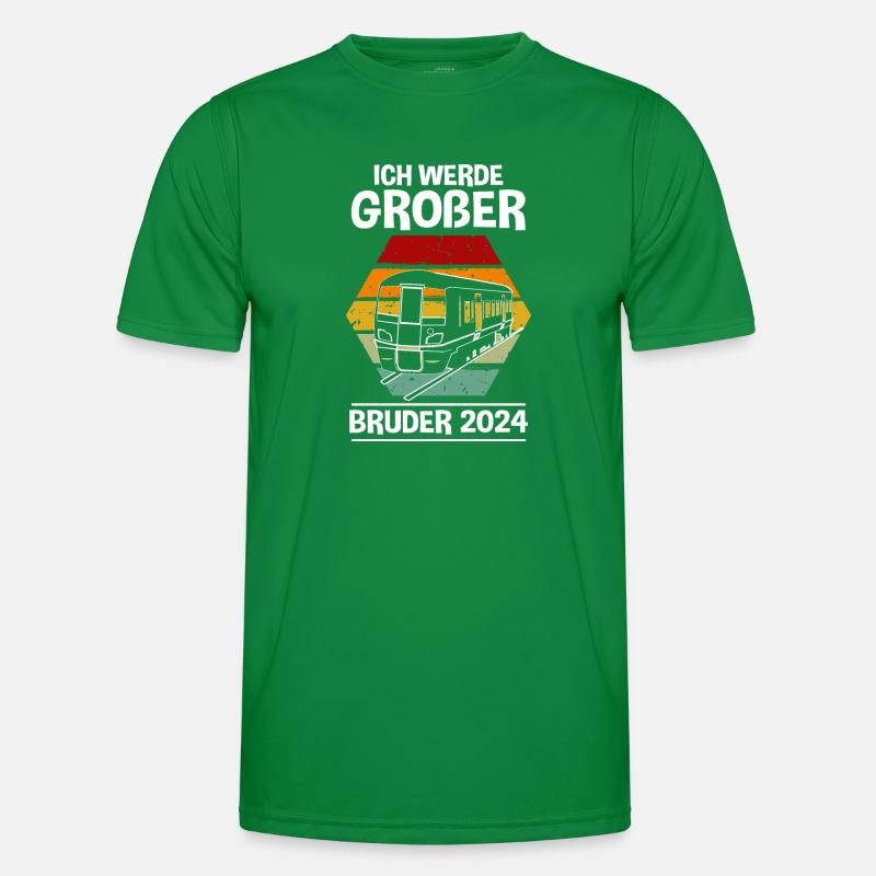 Ich Werde Großer Bruder 2024 Männer Funktions-T-Shirt
