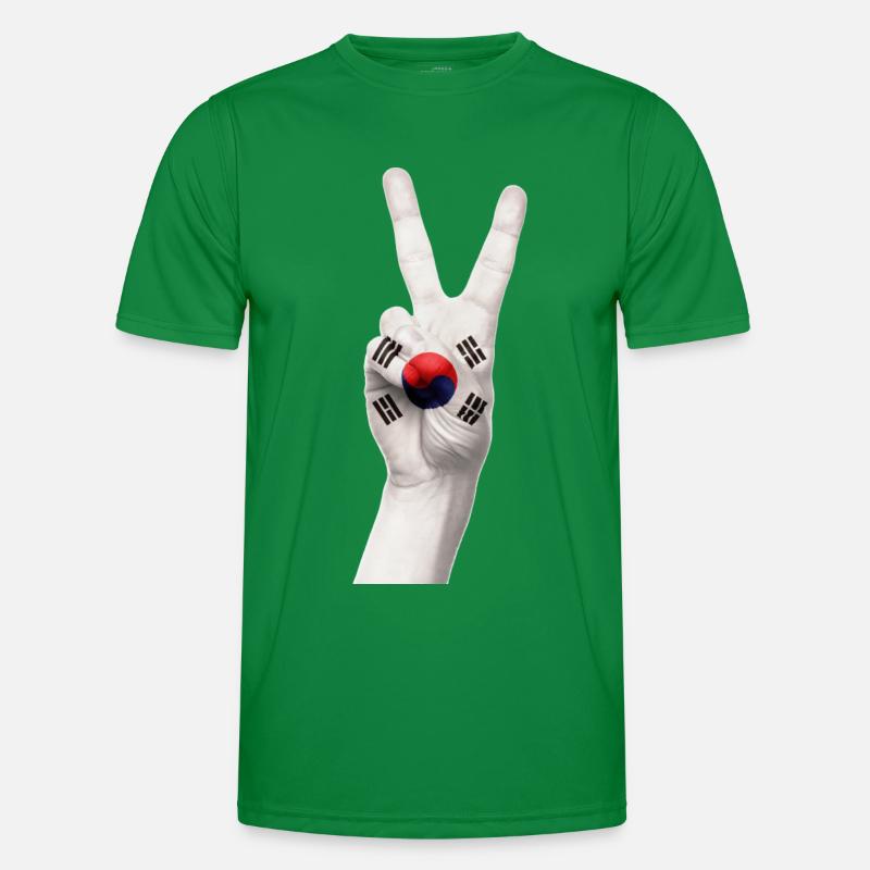 CORÉE. CORÉE DU NORD CORÉE DU SUD DE LA PAIX SIGNE DE PAIX T-shirt sport Homme