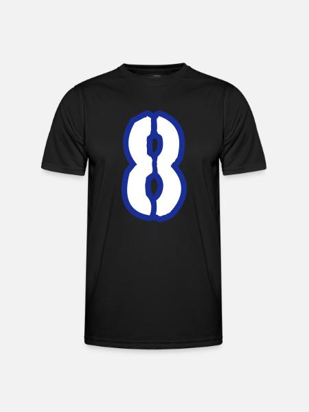 8 Symbole numérique - T-shirt sport Homme - noir