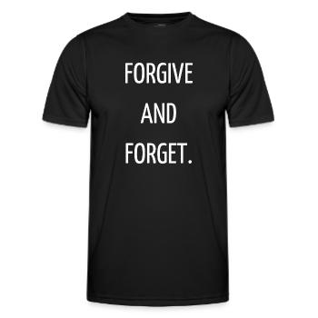 Forgive and forget - Men's Functional T-Shirt - black - Front - AI Model Male 178 dark (178cm)