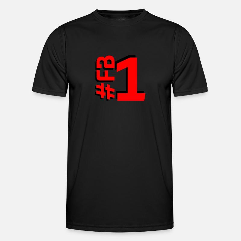 FB1-KARTON - Männer Funktions-T-Shirt - Schwarz