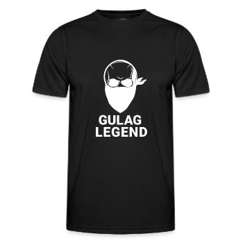 GULAG LEGEND COD GAMING - Men's Functional T-Shirt - black - Front - AI Model Male 178 dark (178cm)