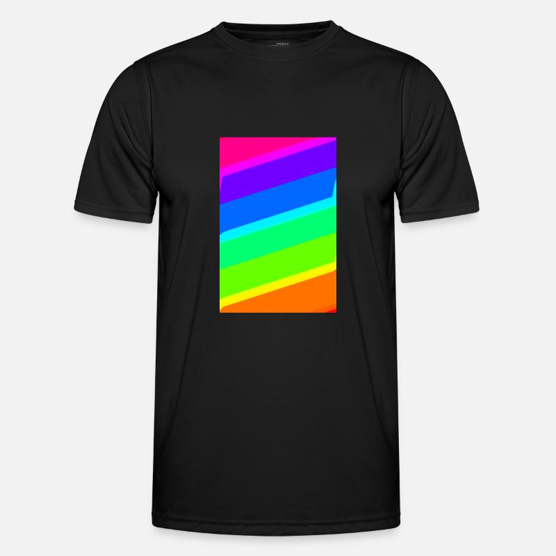 | de dégradé Couleurs arc-en-ciel | Modèle T-shirt sport Homme