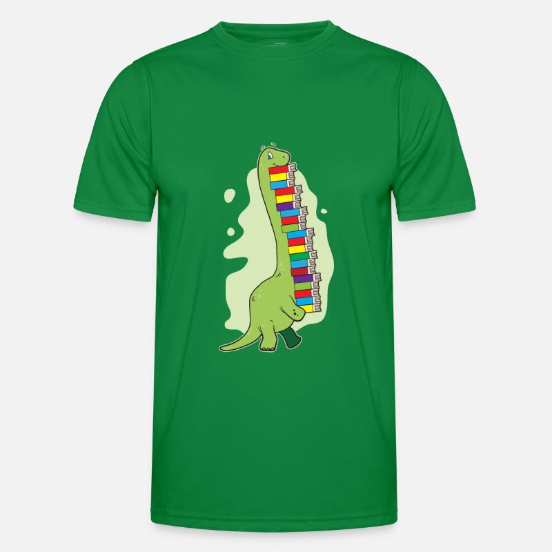 Cute Dinosaur Book Reading Bookworm Dino Gift Idea Men's Functional T-Shirt