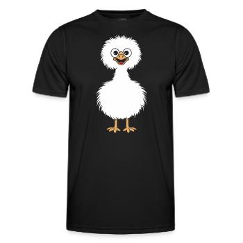 Strauß - Männer Funktions-T-Shirt - Schwarz - Vorne - AI Model Male 178 dark (178cm)