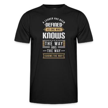 Work Profession Team - Men's Functional T-Shirt - black - Front - AI Model Male 178 dark (178cm)