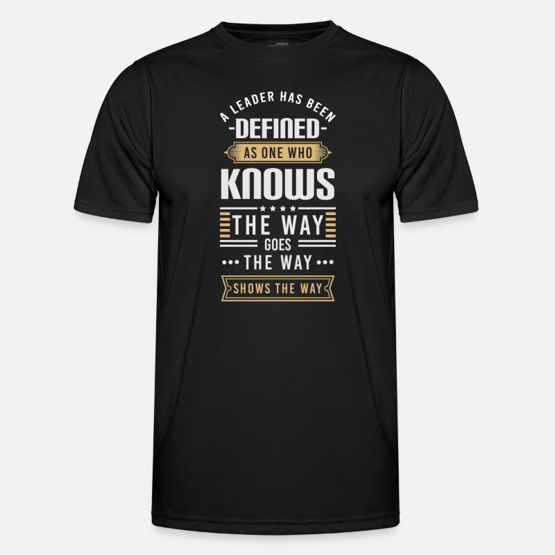 Arbeit Beruf Team - Männer Funktions-T-Shirt - Schwarz