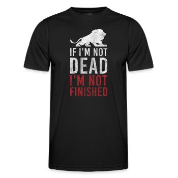 König Safari Rudel - Männer Funktions-T-Shirt - Schwarz - Vorne - AI Model Male 178 dark (178cm)
