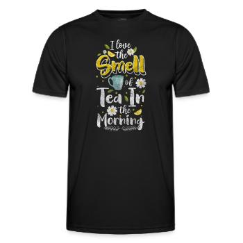 Tea Time Out Tea Time - Men's Functional T-Shirt - black - Front - AI Model Male 178 dark (178cm)