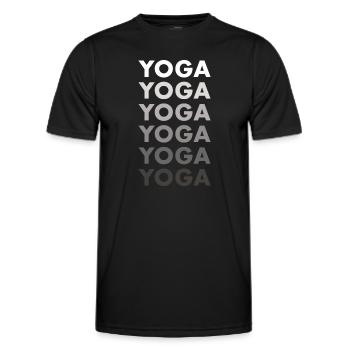 Yogi Yoga - T-shirt sport Homme - noir - Devant - AI Model Male 178 dark (178cm)