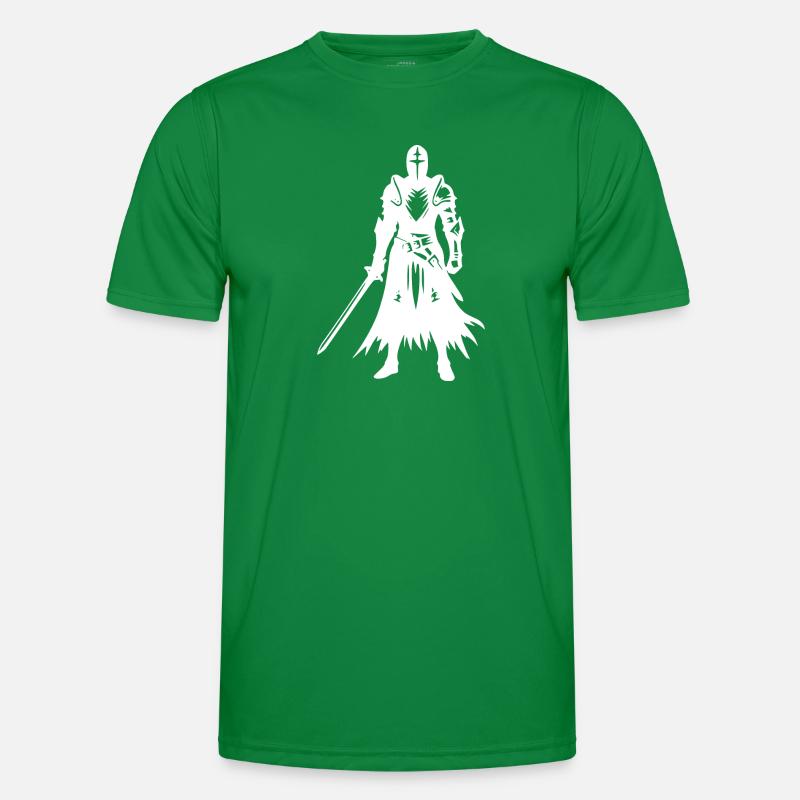 Knight with Sword Men's Functional T-Shirt