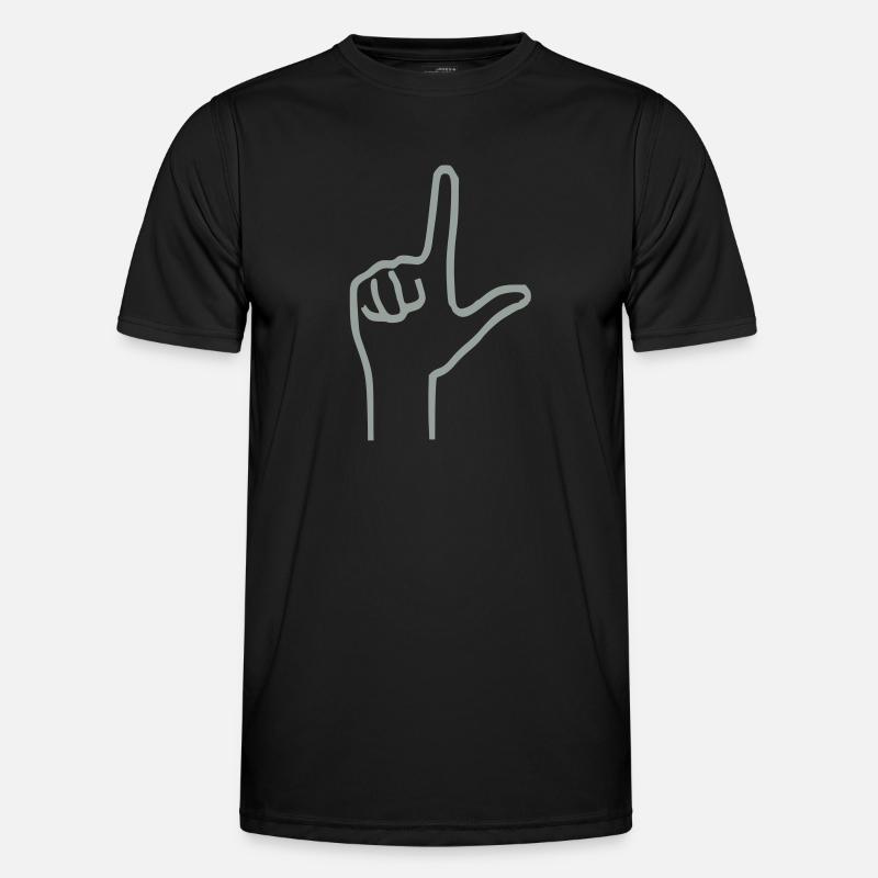 Loser Handzeichen Männer Funktions-T-Shirt