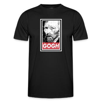 OBÉIR À VAN GOGH - T-shirt sport Homme - noir - Devant - AI Model Male 178 dark (178cm)