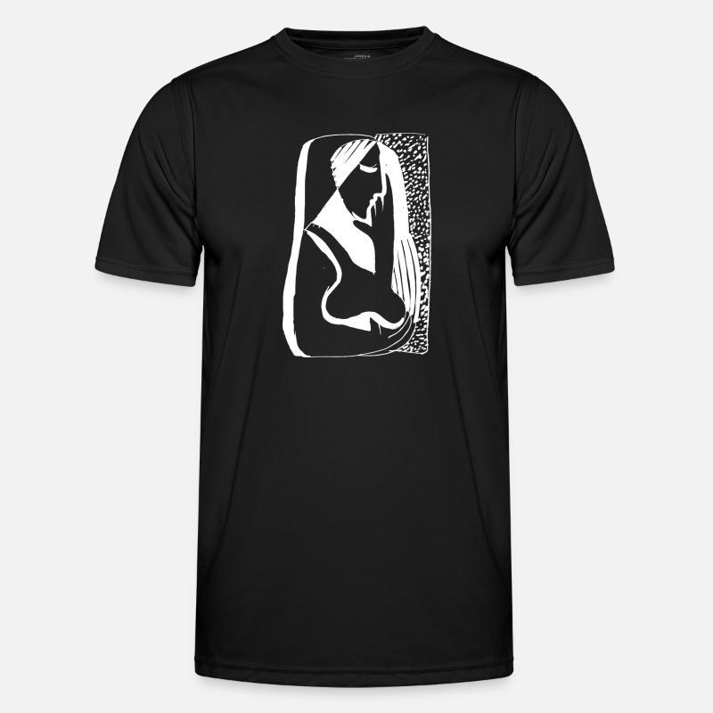 abstrakte Kunst - Männer Funktions-T-Shirt - Schwarz