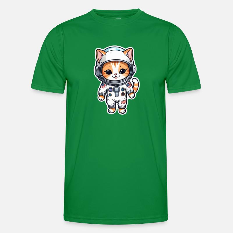 chat astronaute - espace T-shirt sport Homme