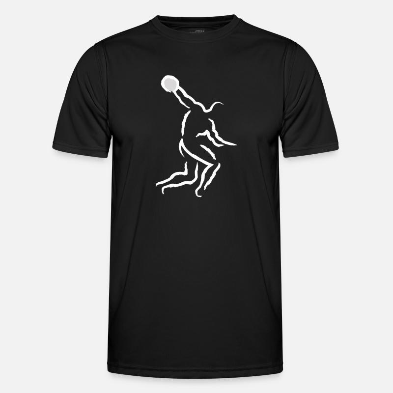 Throwing discus - Men's Functional T-Shirt - black