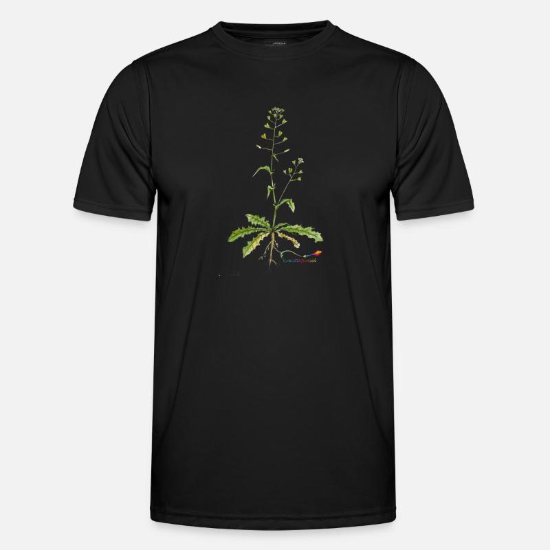 Shepherd's purse (Capsella bursa pastoris) - Men's Functional T-Shirt - black