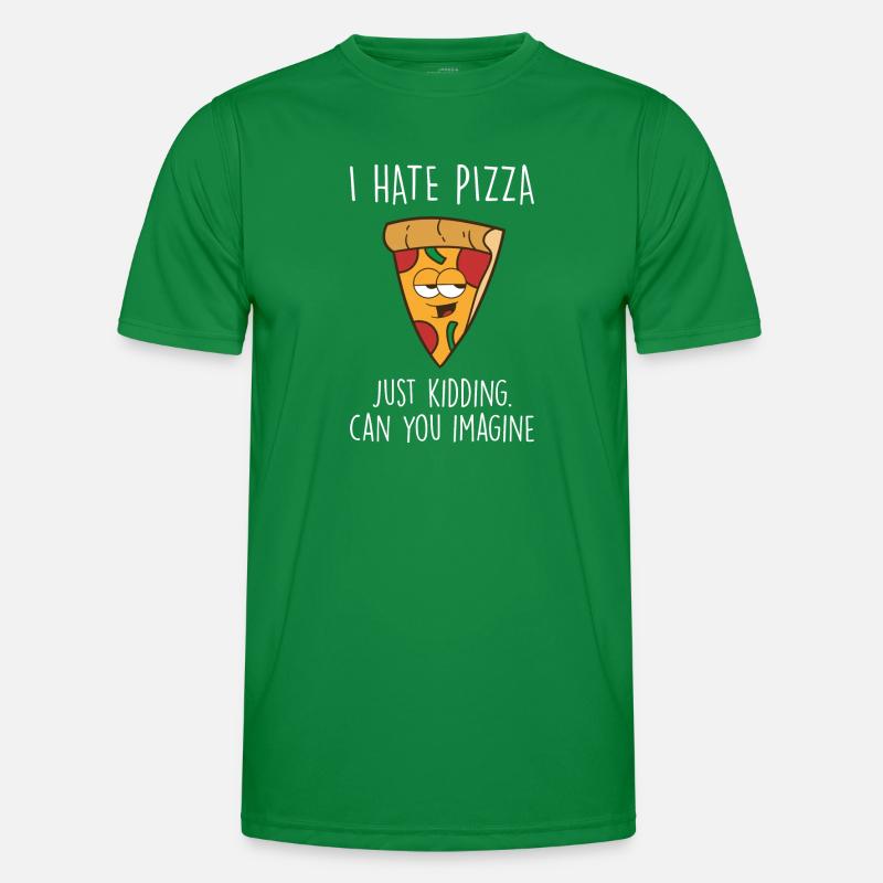 Pizza Männer Funktions-T-Shirt