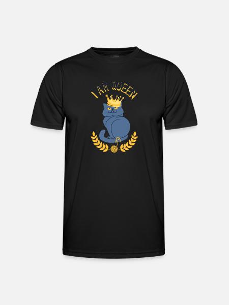 chat - T-shirt sport Homme - noir