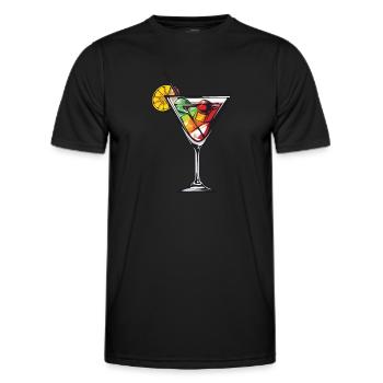 Limonade Drink - Männer Funktions-T-Shirt - Schwarz - Vorne - AI Model Male 178 dark (178cm)