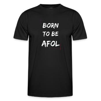 Source - T-shirt sport Homme - noir - Devant - AI Model Male 178 dark (178cm)