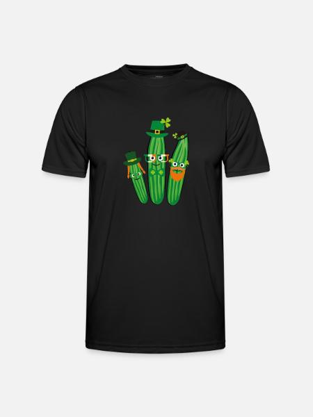 Iren,Irlande,saint-patricks,concombres, concombre - T-shirt sport Homme - noir
