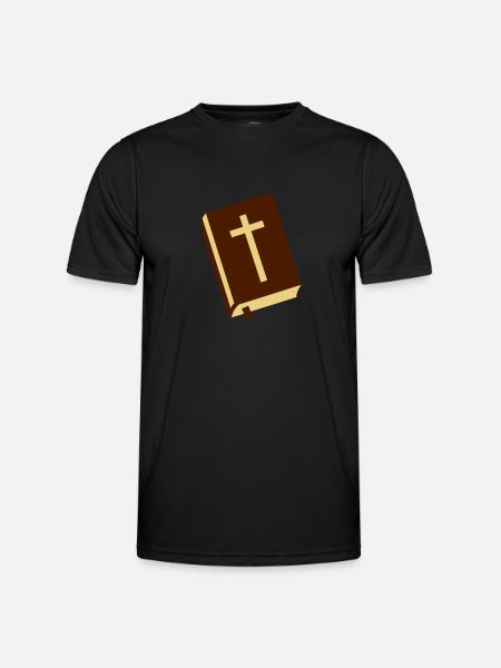 Bibel - Jesus - Männer Funktions-T-Shirt - Schwarz