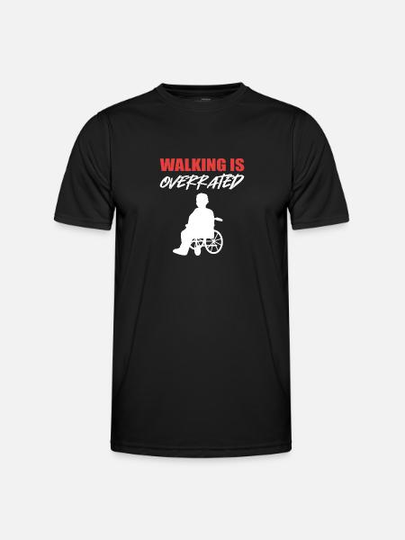 Wheelchair - Men's Functional T-Shirt - black