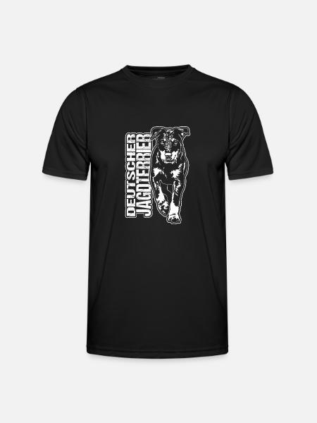 GERMAN HUNTING TERRIER Dogs Portrait Hunting Dogs - Men's Functional T-Shirt - black