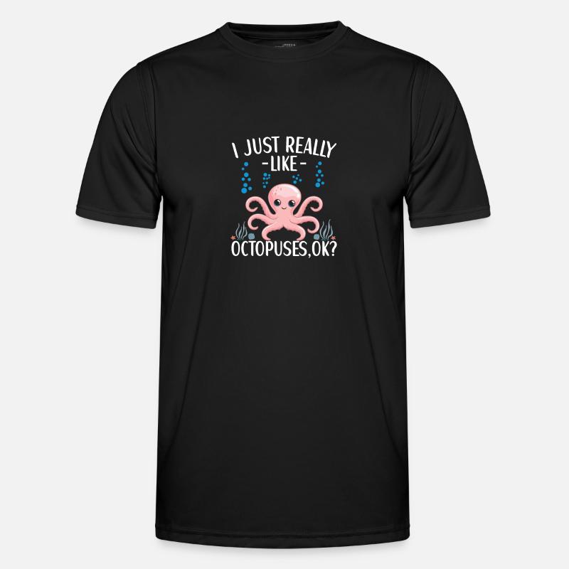 Octopus Outfit Octopus Octopus - Men's Functional T-Shirt - black