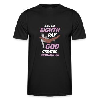 God Gymnastique Gymnastique Aérobique - T-shirt sport Homme - noir - Devant - AI Model Male 178 dark (178cm)